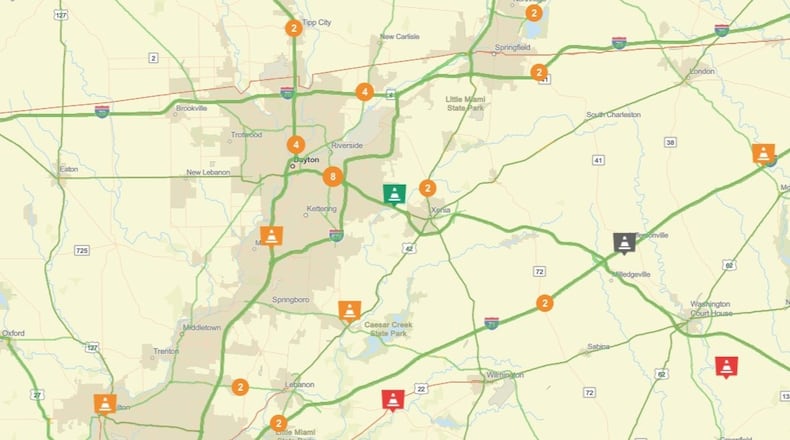 Key traffic alerts and construction updates for week starting Feb. 22, 2026. PHOTO / OHGO.COM OHIO DEPARTMENT OF TRANSPORTATION