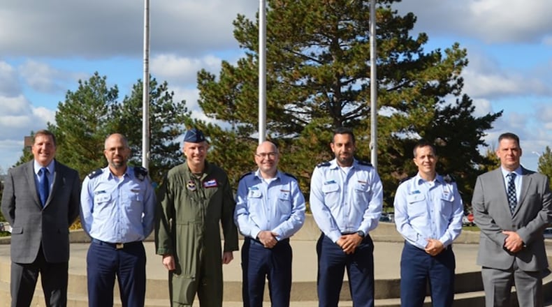 Officers from the Israeli Air Force’s Materiel Directorate visited the Air Force Institute of Technology on Oct. 26 to discuss expanding research collaborations and student education opportunities. U.S. AIR FORCE PHOTO/K. SCOTT