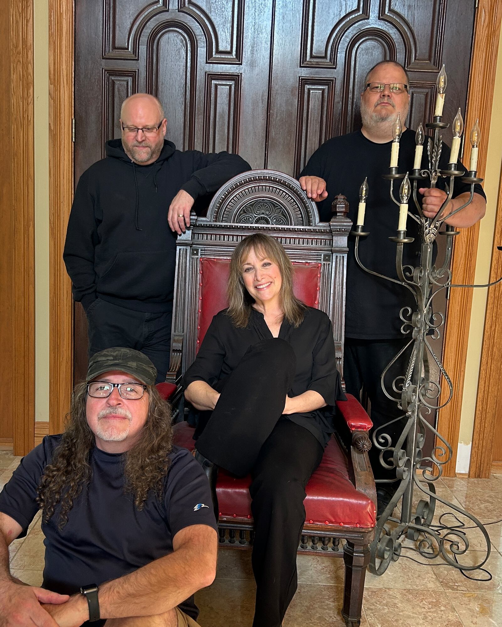 Top row, from left: Kelly Morelock, Steve Van Etten. Bottom row, from left: Scott Shiverdecker, Jayne Sachs. Indie-alt project the Jayne Sachs Band is performing for the first time in six years June 26 at Brightside. JAYNE SACHS / CONTRIBUTED