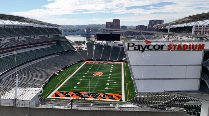 Paycor Stadium. ANDREW ROWAN/WCPO