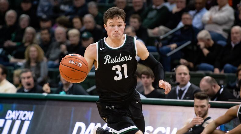 Wright State’s Cole Gentry during Friday night’s game vs. NKU. CONTRIBUTED