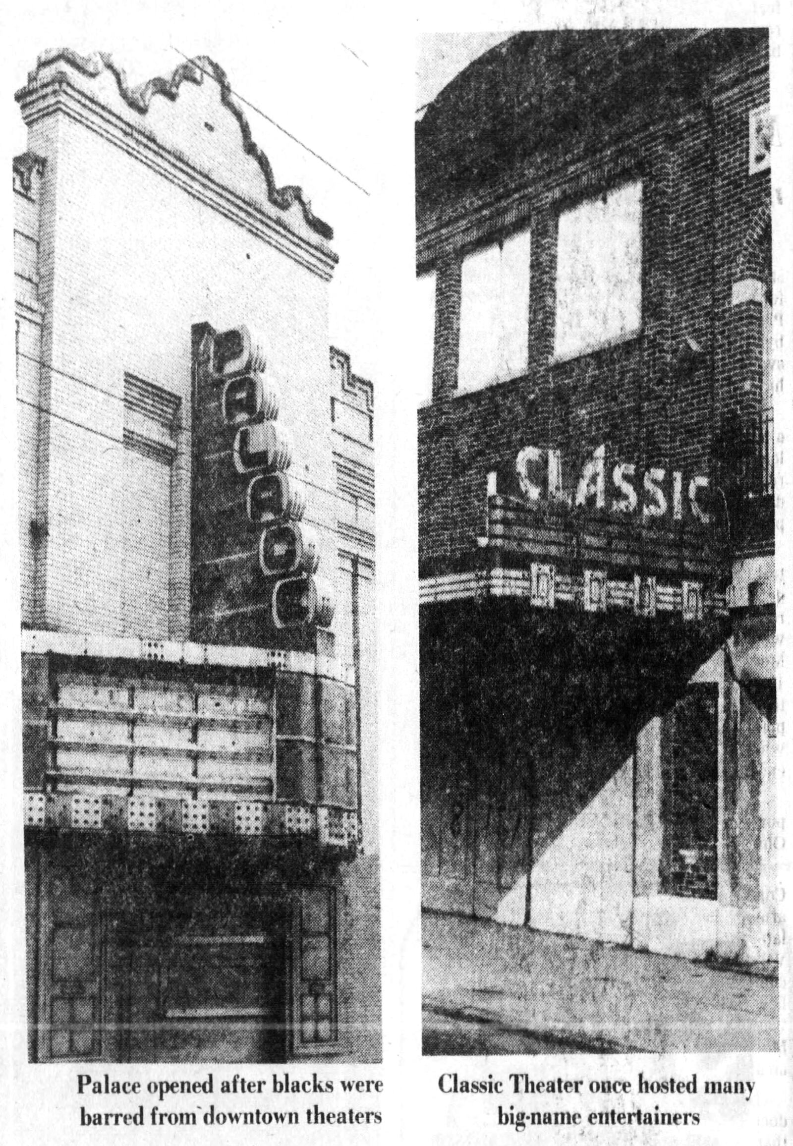 The Classic and Palace Theaters in Dayton. DAYTON DAILY NEWS ARCHIVES