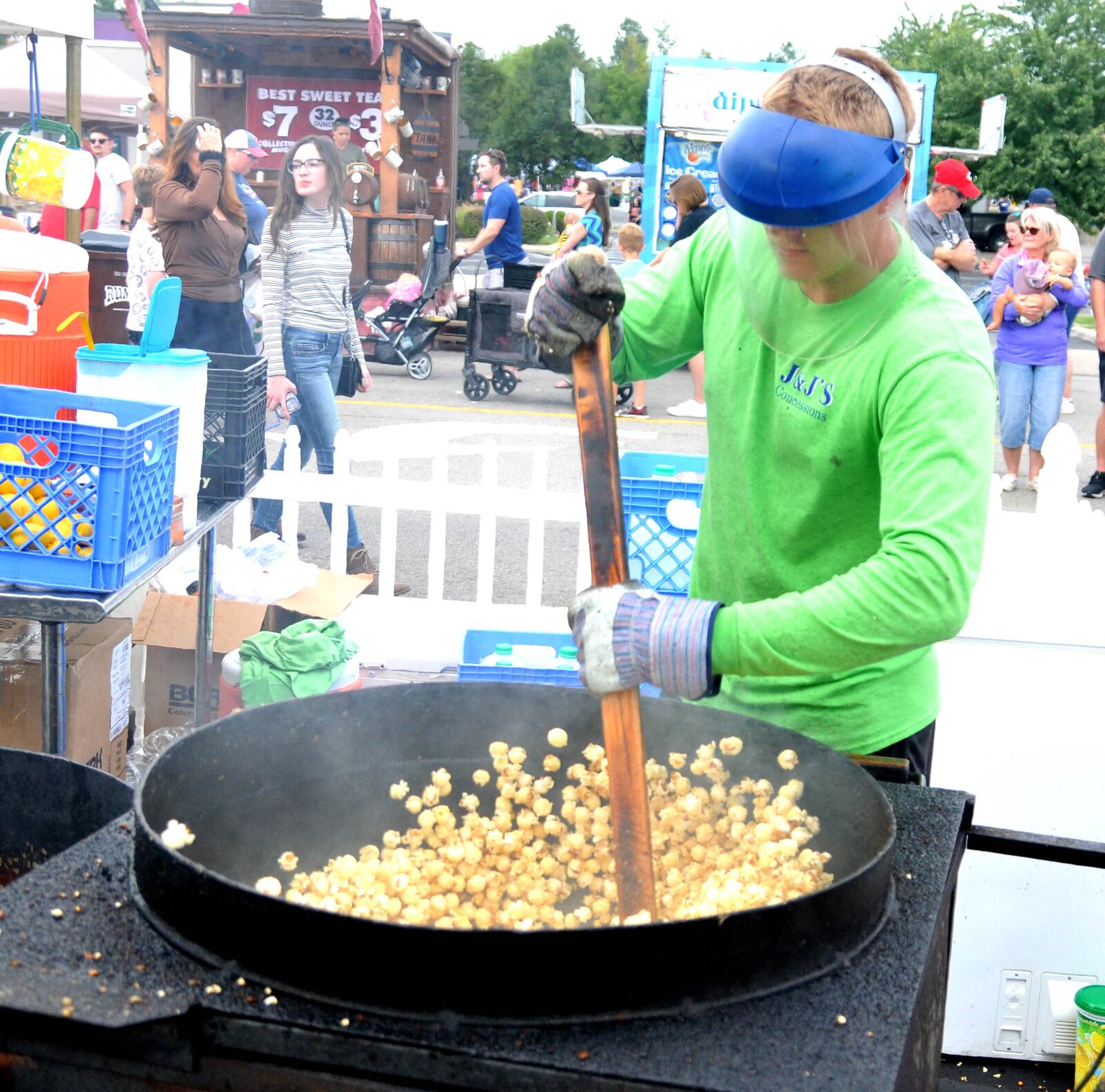 Popcorn in all types of variations was the snack of choice during the Beavercreek Popcorn Festival. DAVID A. MOODIE/CONTRIBUTING PHOTOGRAPHER
