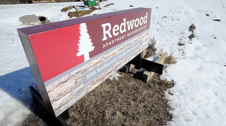 The second phase of the Redwood living apartments is underway at Park Center Drive and Webster St. in Vandalia.
MASRHALL GORBY\STAFF