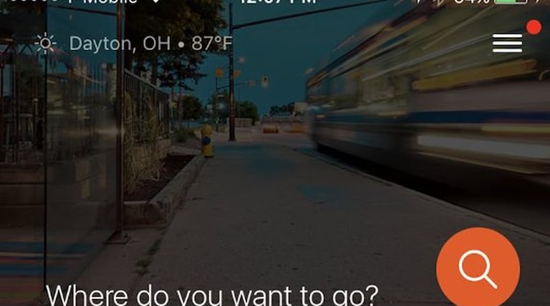 A screenshot of the Moovit mobile app. CONTRIBUTED