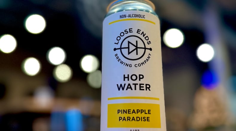Loose Ends Brewing in Centerville has released its first flavor of Hop Water — a nonalcoholic, zero calorie beverage — just in time for Dry January (CONTRIBUTED)