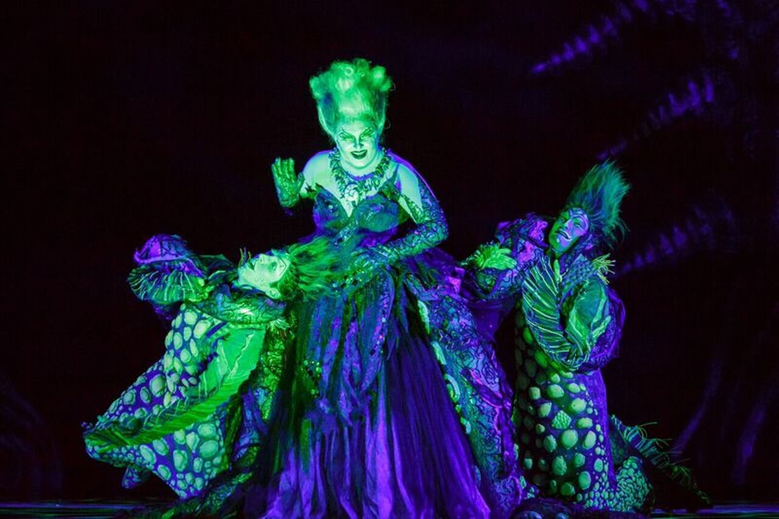 Jennifer Allen is Ursala in “The Little Mermaid.” CONTRIBUTED BY MARK & TRACY PHOTOGRAPHY