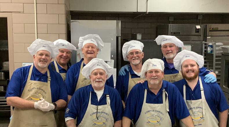 Corpus Christi Fish Fryers ( left to right): Jon Boeckman, Al Beach, Steve Timmer, Jim Rougier, George Eaton, Ron Finke, Chuck Szabo and Zachary Rougier. CONTRIBUTED/ALEXIS LARSEN