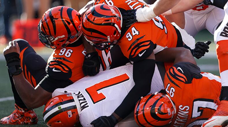 Veteran Mike Daniels has signed with the Cincinnati Bengals, the team announced Wednesday. FILE PHOTO