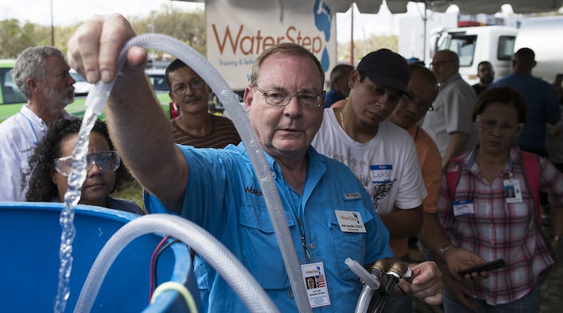 WaterStep, a non-profit based in Louisville, Ky., was part of the first class of the Pipeline H2O program in which companies worked in Hamilton and southwest Ohio to solve water-related issues. The company has been helping disaster-plagued areas like parts of Florida hit by Hurricane Irma and storm-devastated Puerto Rico. CONTRIBUTED