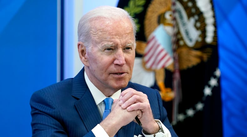 FILE - President Joe Biden speaks in the South Court Auditorium on the White House complex in Washington, April 28, 2022. Biden needs to make a decision about cancelling student debt. For student loan activists, the past week began with hope as Biden gave his clearest indication that he was considering canceling federal debt rather than simply allowing borrowers to defer payments during the pandemic. But that soon gave way to disappointment when Biden signaled days later that any debt relief would be much less than activists wanted. (AP Photo/Susan Walsh, File)