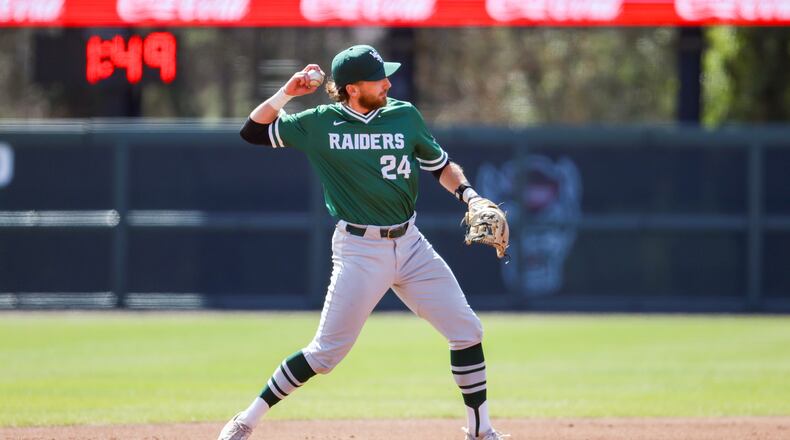 Wright State University's Luke Arnold, a senior shortstop from Lebanon, throws the the during a recent game. WRIGHT STATE ATHLETICS / CONTRIBUTED PHOTO
