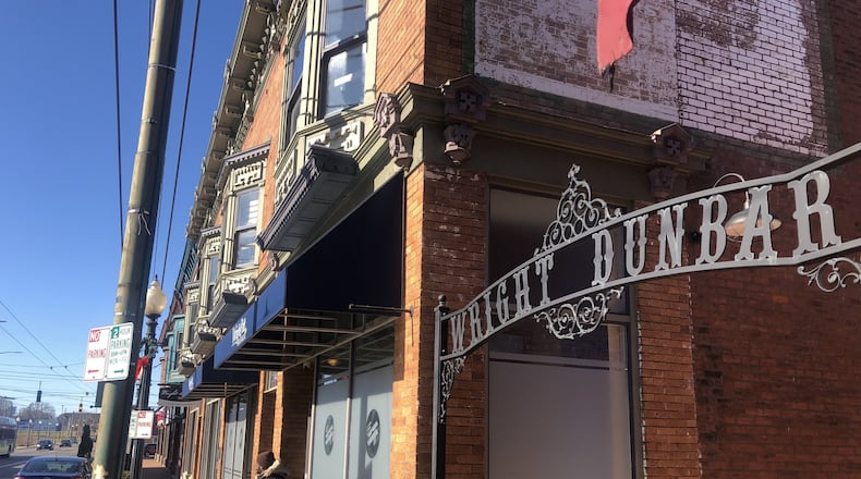 Businesses in the Wright Dunbar business district say they hope the closing of the Third Street Bridge will not result in a big reduction in pass-by traffic and walk-in sales. CORNELIUS FROLIK / STAFF