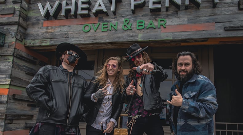 Dayton-based Bohemian Funk, (left to right) Casey Beasley, Eric Webber, Rocko Dalian and Graham Werts, won the second Battle of the Bands at The Brightside with its electrifying brand of no-frills rock ’n’ roll.