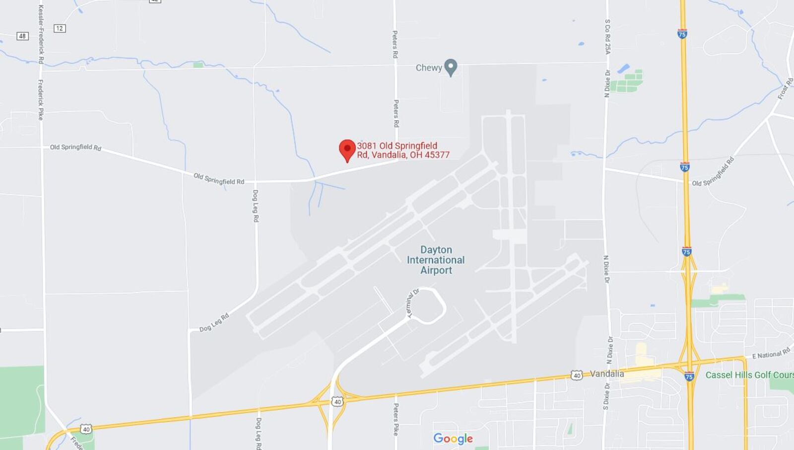 Dayton is considering selling 32 acres of airport land in Union to a company that plans future commercial development. CORNELIUS FROLIK / STAFF