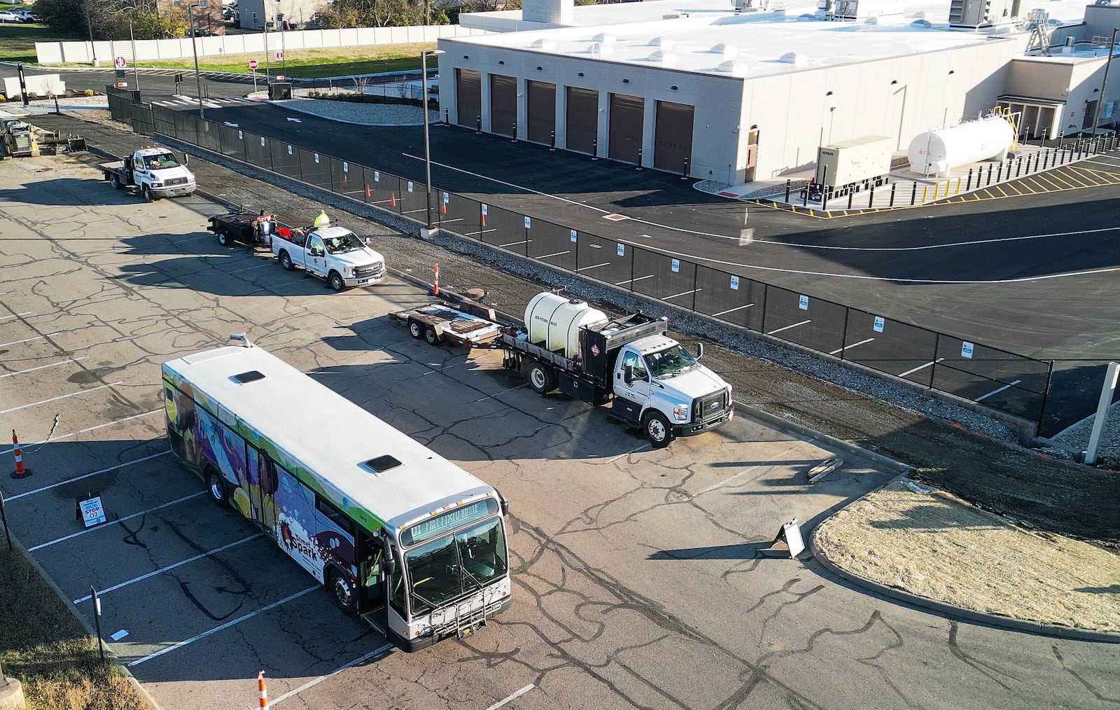 The Butler County RTA dedicated its new Chestnut Street Multimodal Station in Oxford. The station will also be home to the new Amtrak Cardinal route, which construction on that infrastructure is expected to be done in 2026.  The building has indoor bus storage, maintenance garage, offices, bus wash, fueling station and a community room. NICK GRAHAM/STAFF