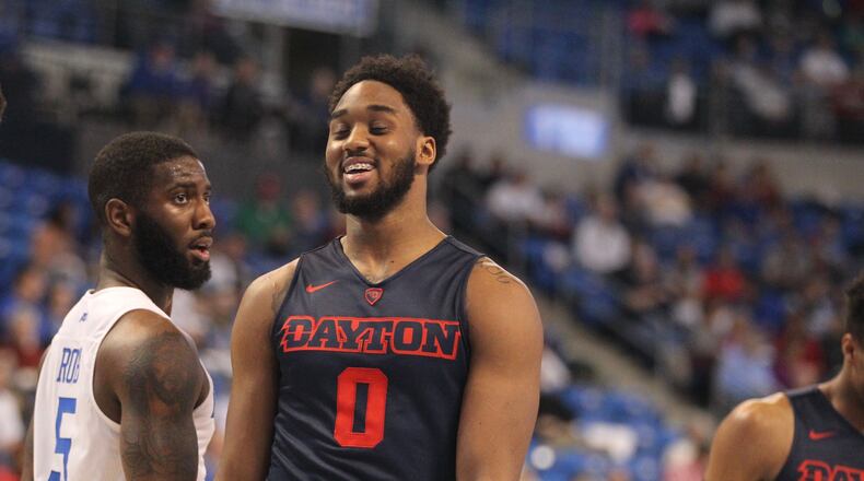Josh Cunningham smiles in the first half. David Jablonski/Staff