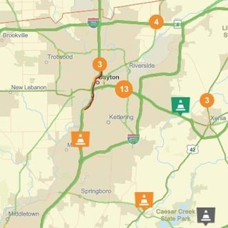 Key traffic alerts and construction updates for week starting Mar. 15, 2026. PHOTO / OHGO.COM OHIO DEPARTMENT OF TRANSPORTATION