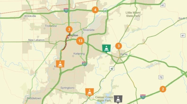 Key traffic alerts and construction updates for week starting Mar. 15, 2026. PHOTO / OHGO.COM OHIO DEPARTMENT OF TRANSPORTATION