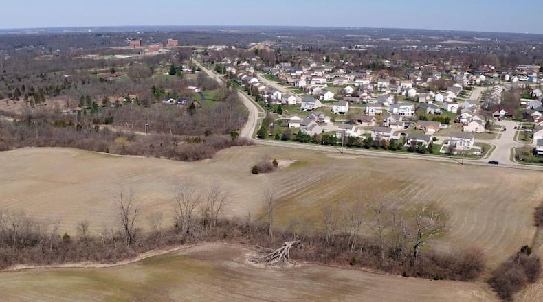 Oberer Development and Ryan Homes are proposing the rezoning of 87 acres off Benner Road in Miamisburg to build 191 new homes. TY GREENLEES/STAFF