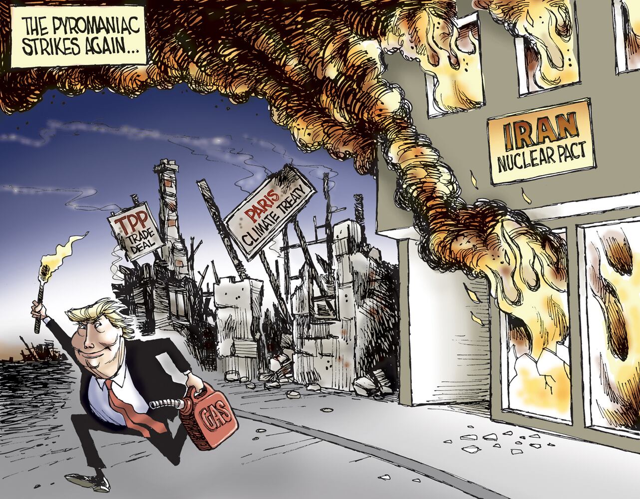 Week in cartoons: Sports betting, swamp draining and more