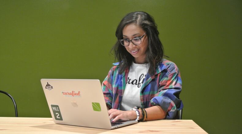 Curafied creator Arielle Jordan, of Miamisburg, at work. CONTRIBUTED