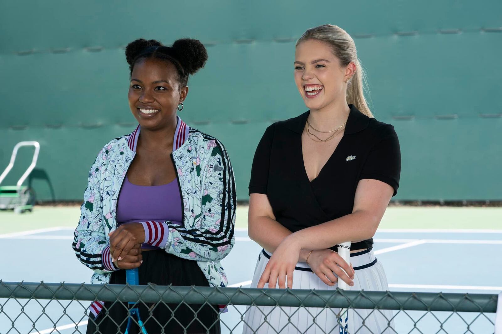 Renika Williams (left as Willow) and Renee Rapp (Leighton) in the HBO Max series "The Sex Lives of College Girls." PHOTO BY WARNER MEDIA
