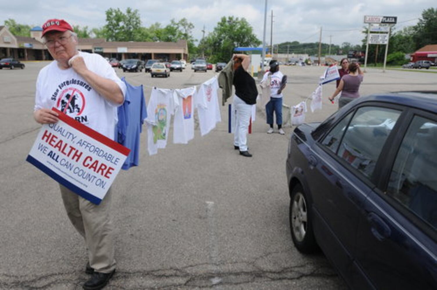 Protests at Rep. John Boehner's office in West Chester Twp.
