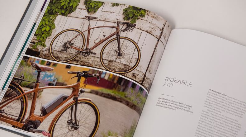 Cedarville University professor Jay Kinsinger’s custom wooden-bicycles brand, Sojourn Cyclery, was selected to be featured in a publication for the International Club for Rolls-Royce and Bentley Enthusiasts. CONTRIBUTED