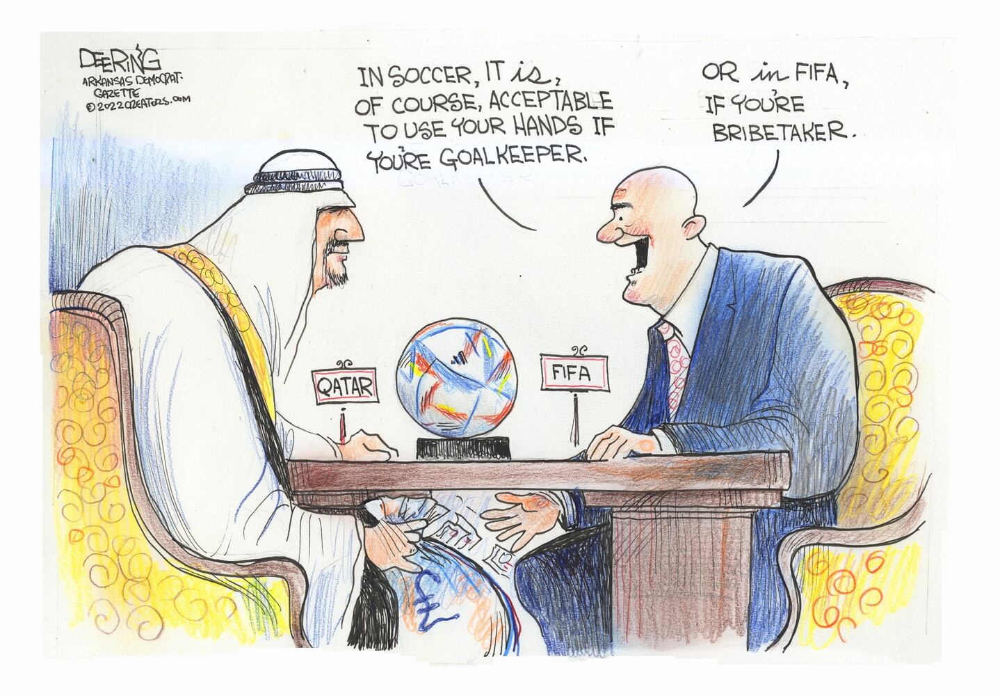 WEEK IN CARTOONS: Dinner with Trump, World Cup and more