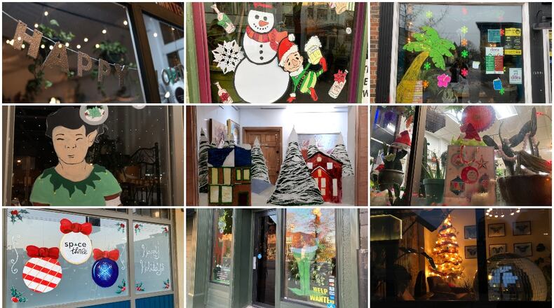 Sampling of Whimsical Windows contest entrants in 2020