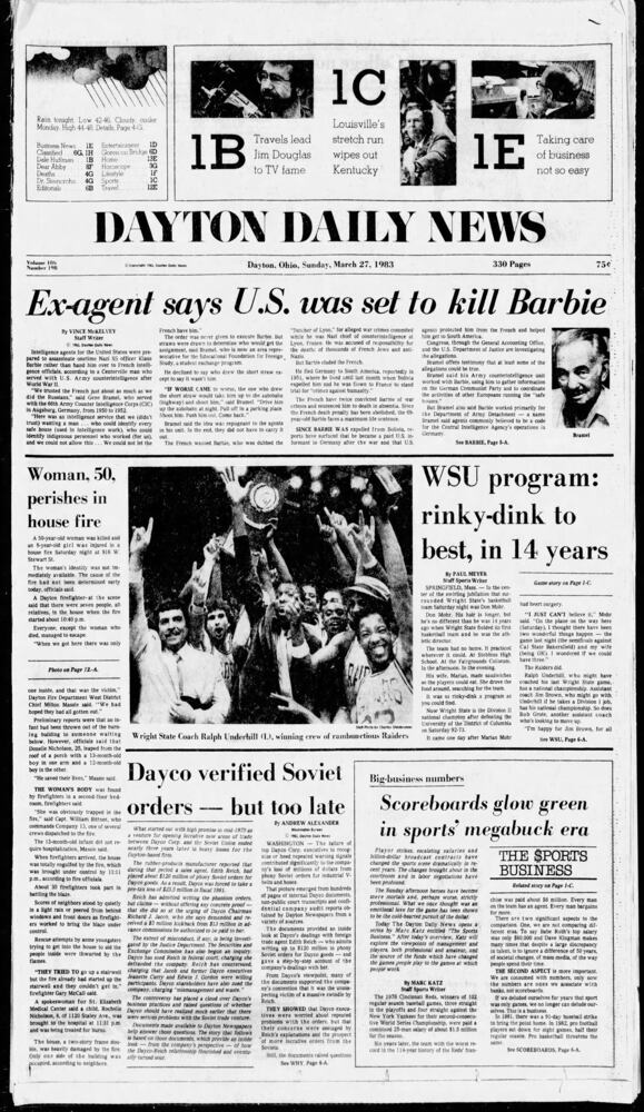 PHOTOS: Historic Dayton Daily News front pages