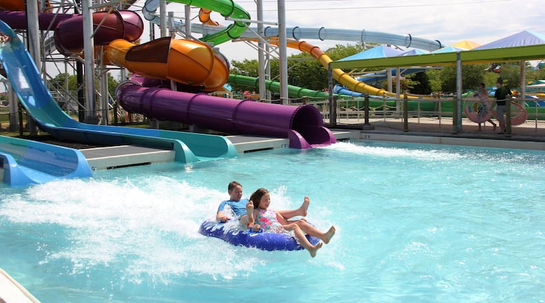 Tropical Plunge, a complex of six different water slide experiences towering nearly seven stories in Soak City Waterpark, will make its debut this weekend on May 28. CONTRIBUTED