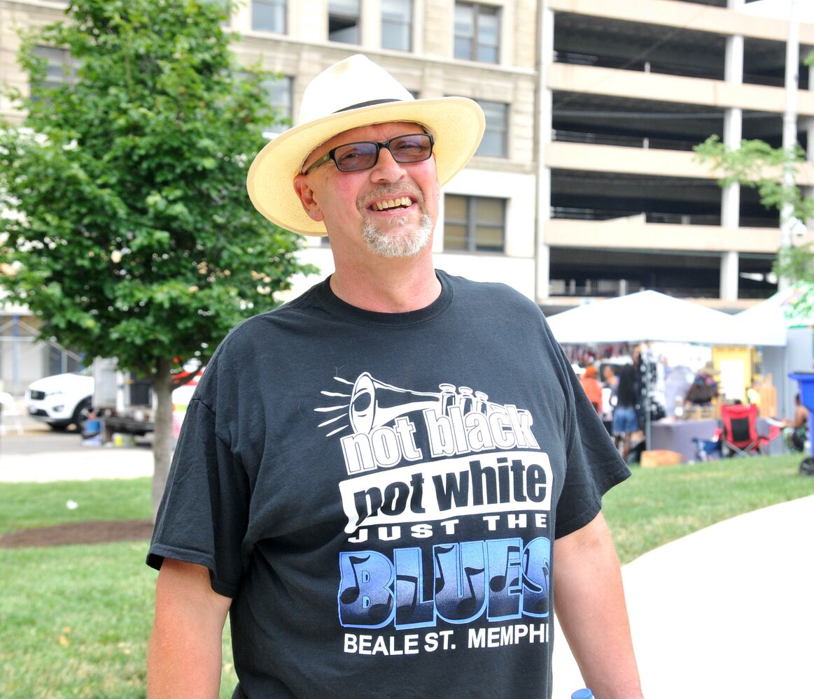 Did we spot you at the Dayton "Blues" Festival?