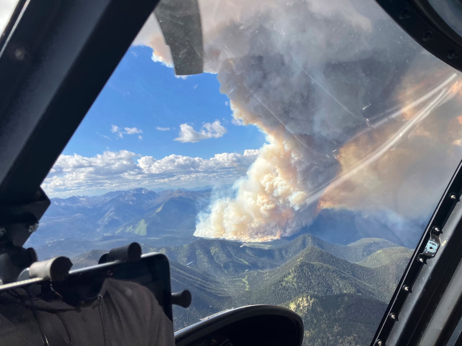 A wildfire burning northeast of Summit Lake, British Columbia, Canada, is seen in this handout image on Monday, June 2, 2025. (BC Wildfire Service/The Canadian Press via AP)
