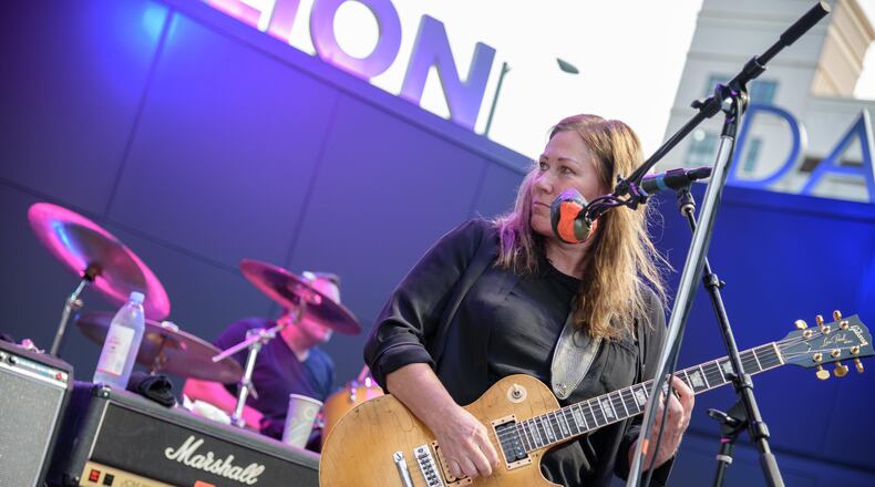 International rock sensations, The Breeders, played a free concert in their hometown at the Levitt Pavilion Dayton on Friday, Sept. 20 as part of the 2019 Eichelberger Concert Season. TOM GILLIAM / CONTRIBUTING PHOTOGRAPHER