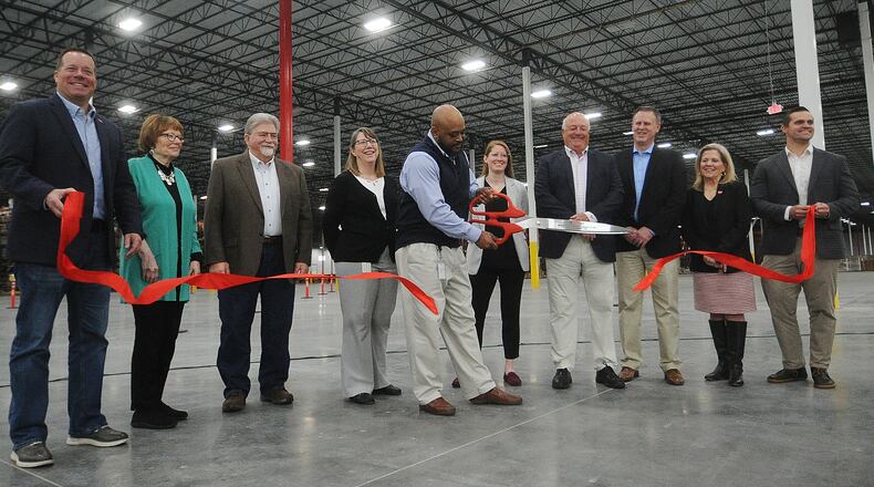 Legrand celebrates grand Union distribution center Thursday, Feb. 23, 2023. MARSHALL GORBY\STAFF