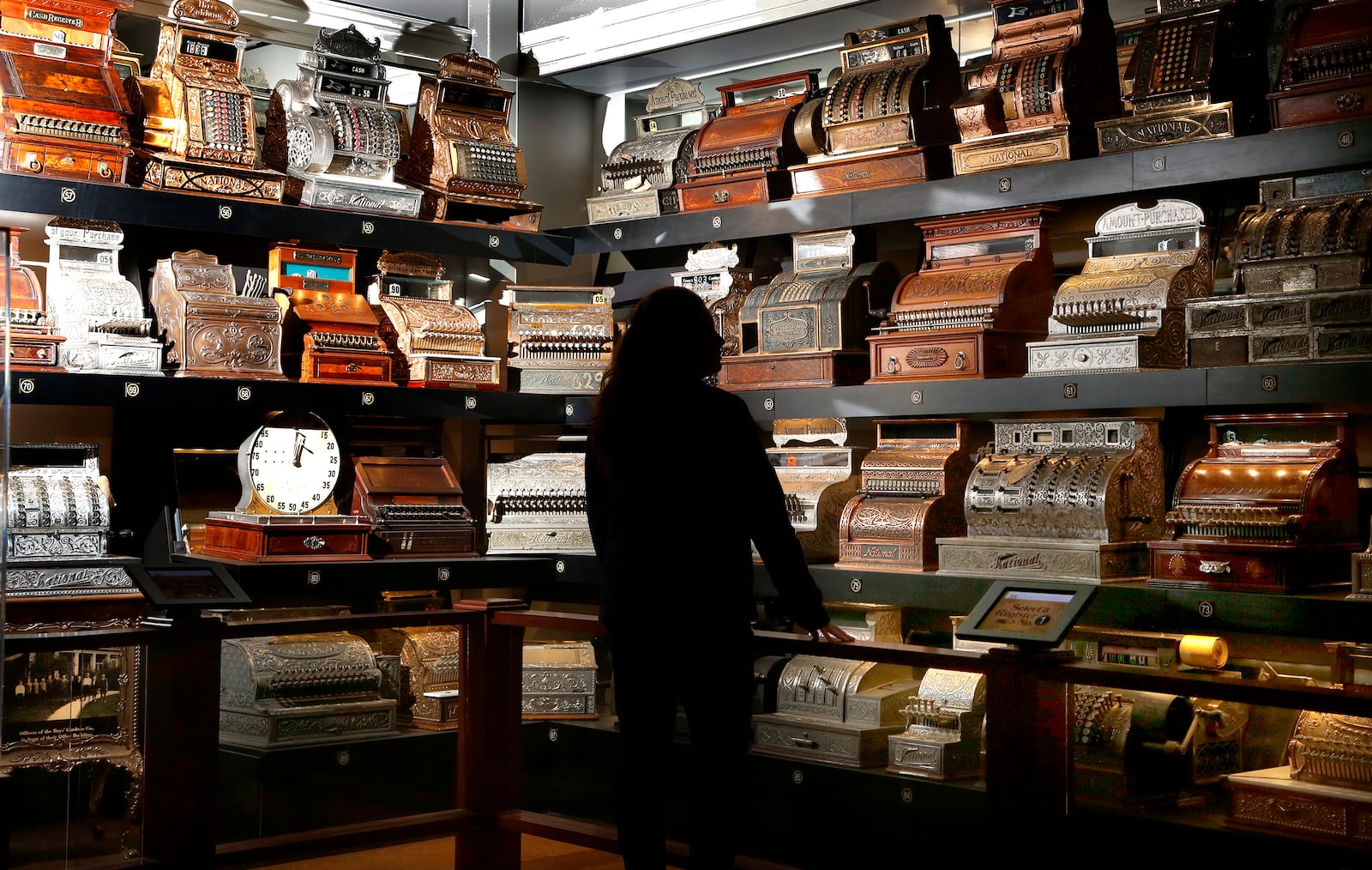 There are close to 200 cash registers on display at Carillon Historical Park. Last year the NCR Corporation donated the NCR Archive to Dayton History which included hundreds of 20th century cash registers and business machines along with other images and artifacts. LISA POWELL / STAFF