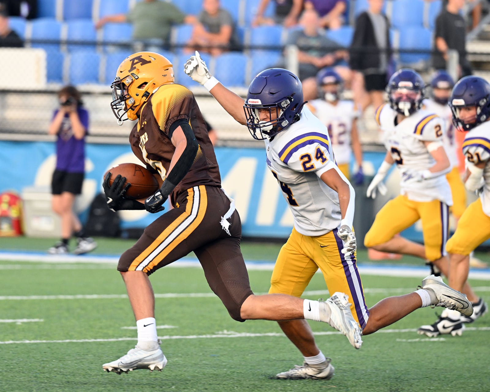The Alter High School football team beat Bellbrook 21-3 on Friday, Sept. 19 at Miamisburg High School's Holland. NICK FALZERANO / CONTRIBUTED PHOTO