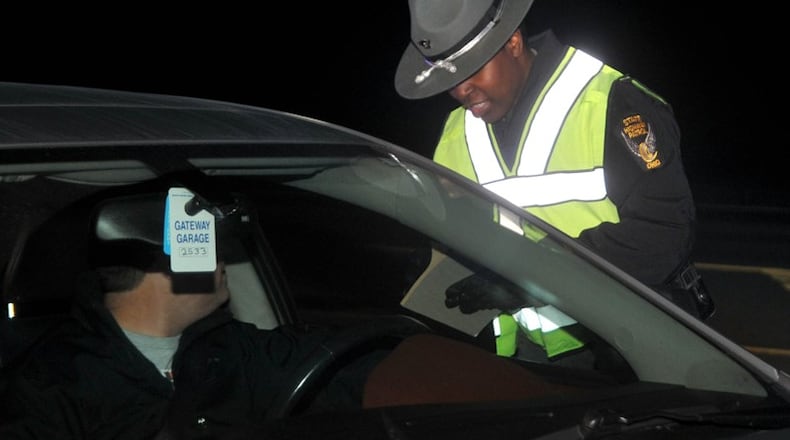 The Butler County OVI Task Force held an OVI checkpoint last week on Tylersville Road. FILE