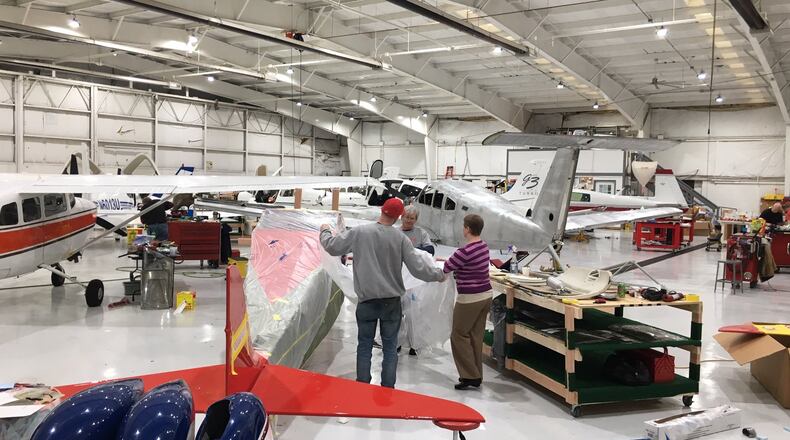 MacAir Aviation, the fixed-base operator at Greene County Lewis A. Jackson Airport, is adding buildings this year to accommodate growth. RICHARD WILSON/STAFF