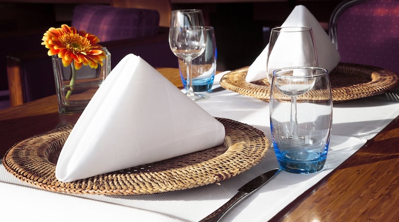 Set a pretty table for your quaran-dining meal. CONTRIBUTED