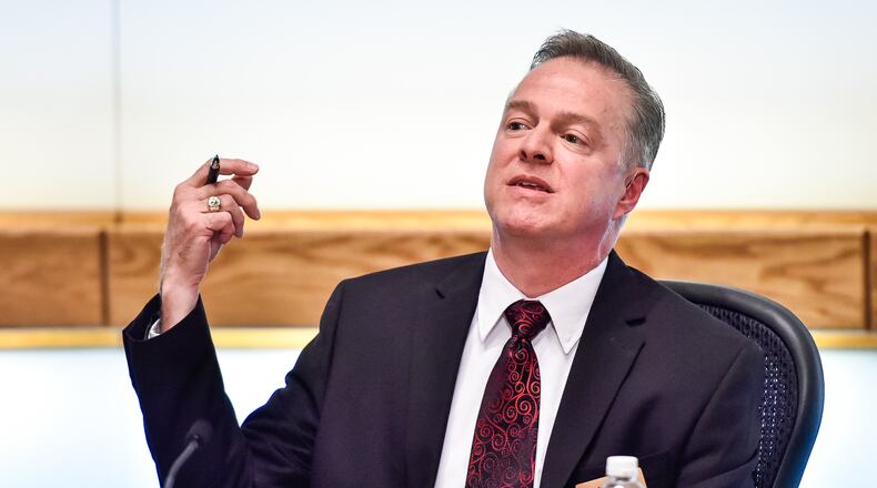 James Sherron, a candidate for Middletown Municipal Court judge, took responsibility Wednesday for a pair of campaign violations during an ethics hearing before a state panel. NICK GRAHAM/STAFF