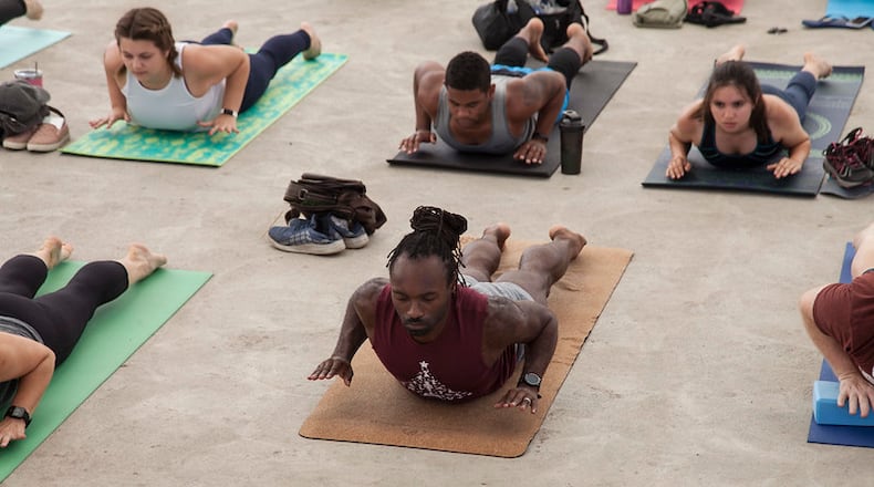 Speakeasy Yoga returns to RiverScape MetroPark for free yoga this summer - Contributed