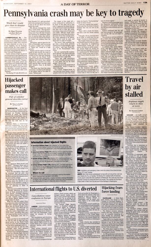 DDN Special Edition Sept 11, 2001