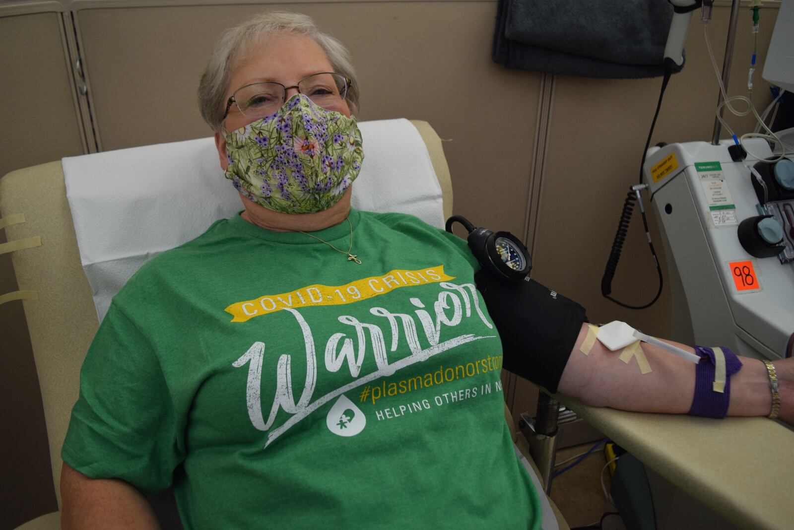 Elizabeth Isenberger, pictured at the Community Blood Center.