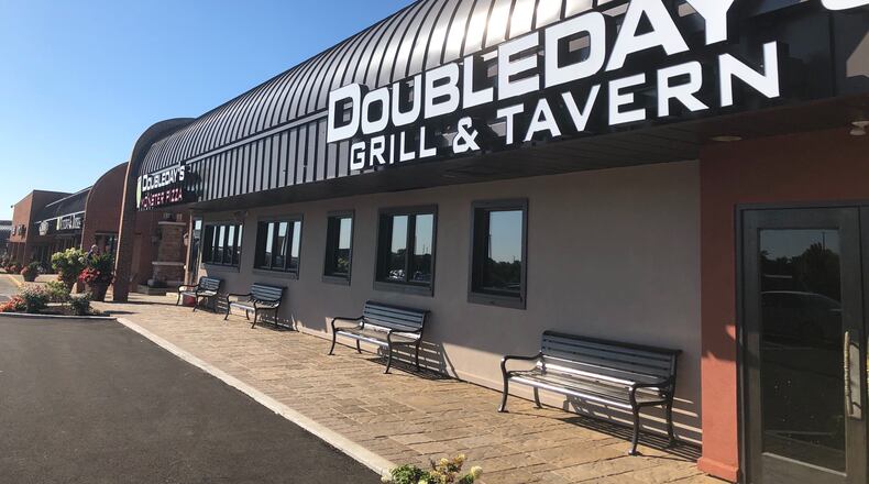 Doubleday’s Grill & Tavern has completed its relocation within the Cross Pointe Centre in Centerville. MARK FISHER/STAFF