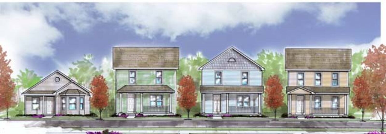 An image of proposed housing in the Wolf Creek neigbhorhood. Contributed.