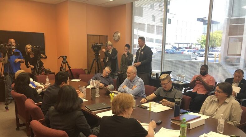 The Dayton Human Relations Council board meets earlier this year. The council houses the Greater Dayton Minority Business Assistance Center, which announced a new director on Friday. STAFF