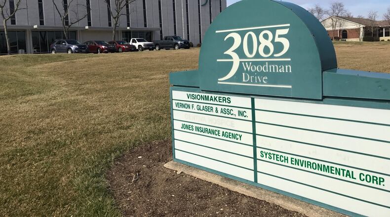 Three-story office building on Woodman drive in Kettering could be the future site of more retail after the city agreed to rezone the property for business use. Feb. 16, 2017. TREMAYNE HOGUE / STAFF